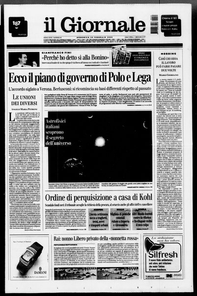 Il giornale : quotidiano del mattino